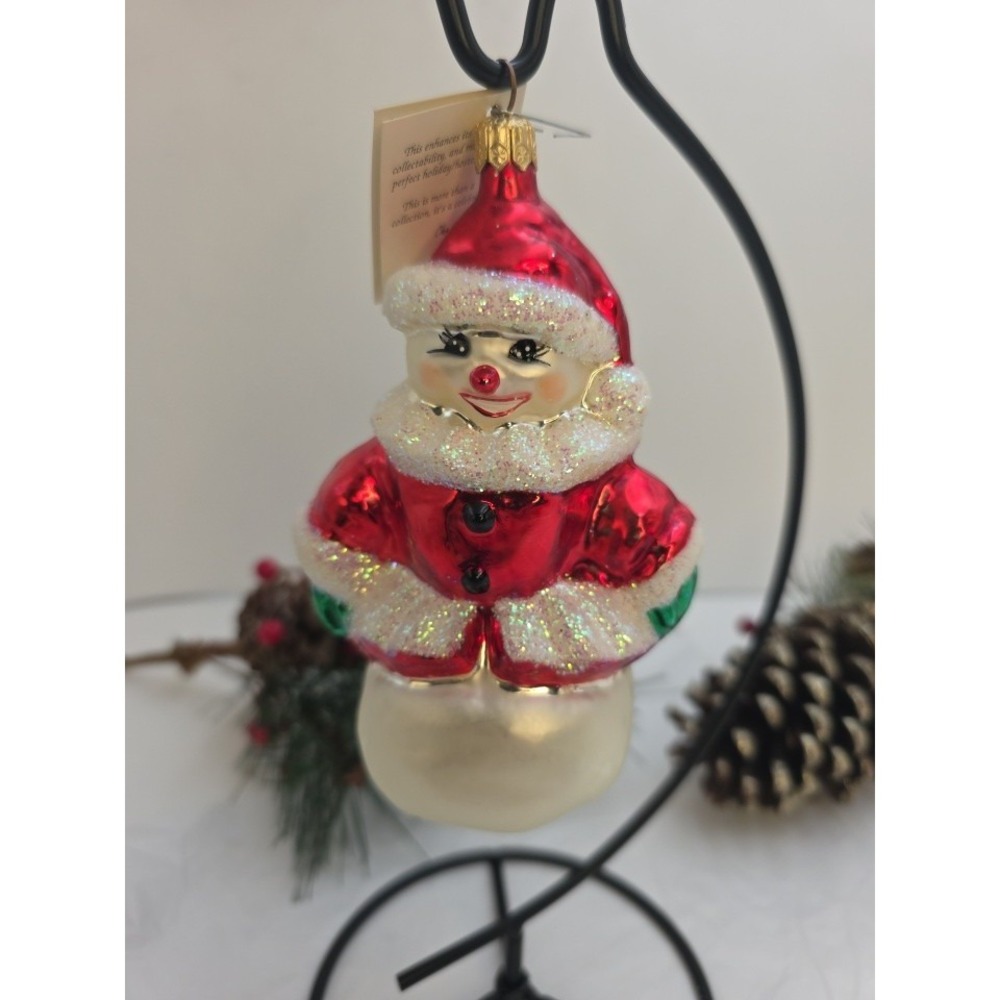 Christopher Radko Bella D Snowball 96-160-0 1996 Snow Woman Ornament 6" VTG